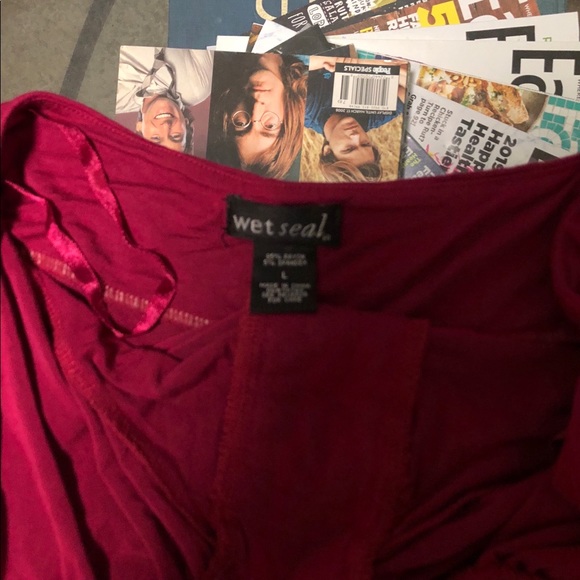 Sequence Burgundy Halter Top- Burgundy GUC - Picture 4 of 8